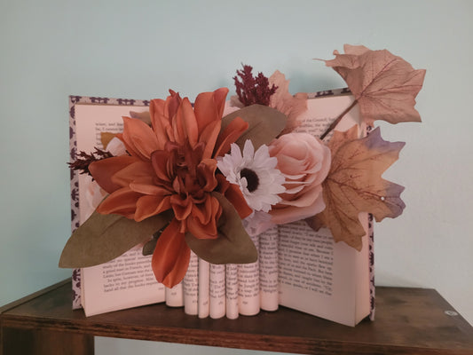 Repurposed Book Vases