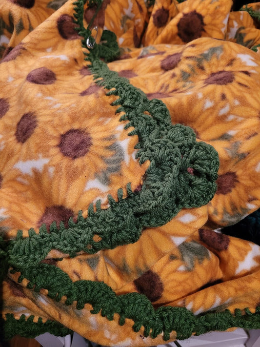 Crocheted Fleece Blanket
