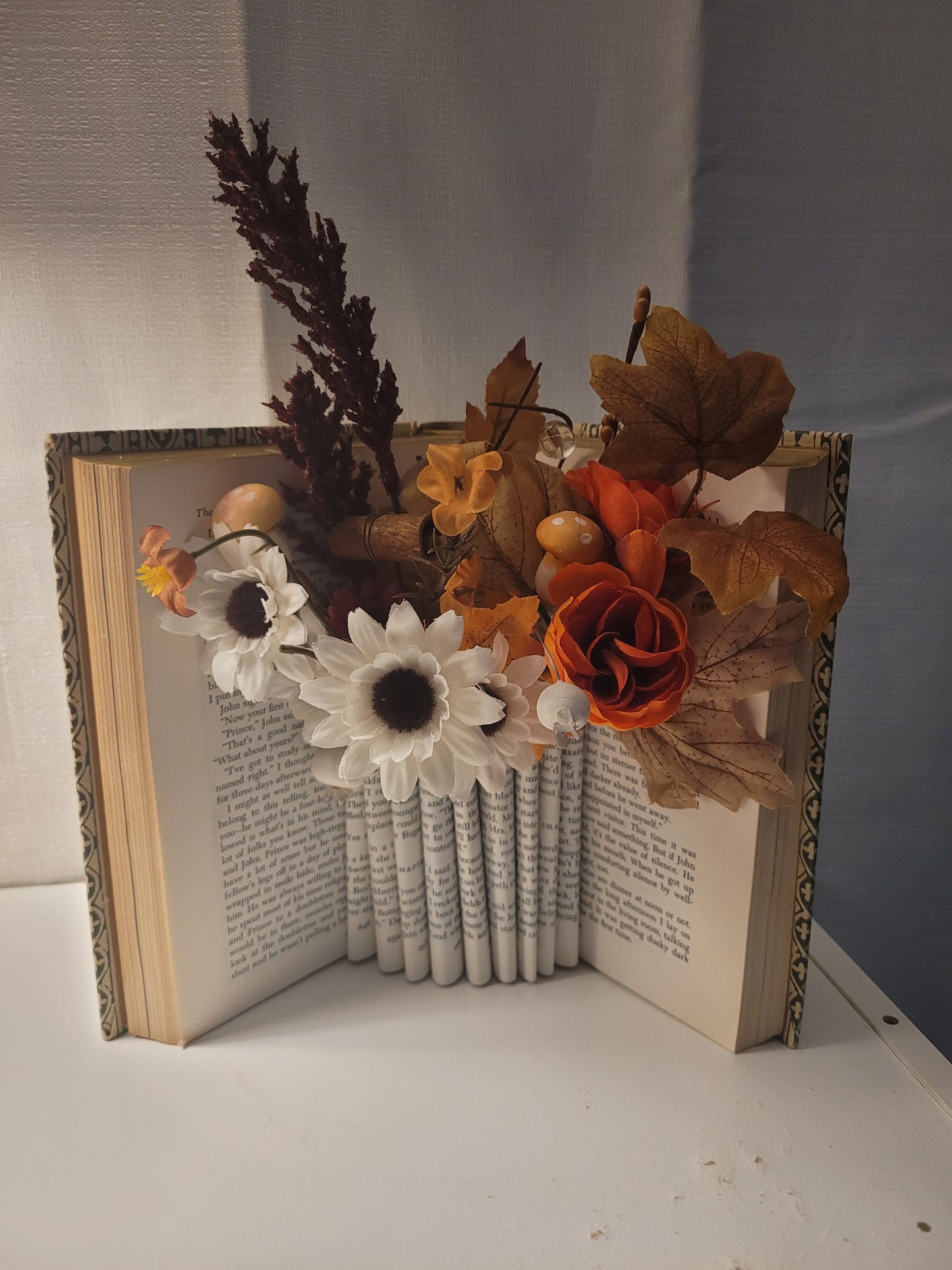 Repurposed Book Vases